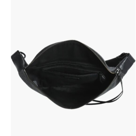 Rebecca Minkoff Bree Belt Bag Black Shellac Dark Gray - Picture 5 of 10